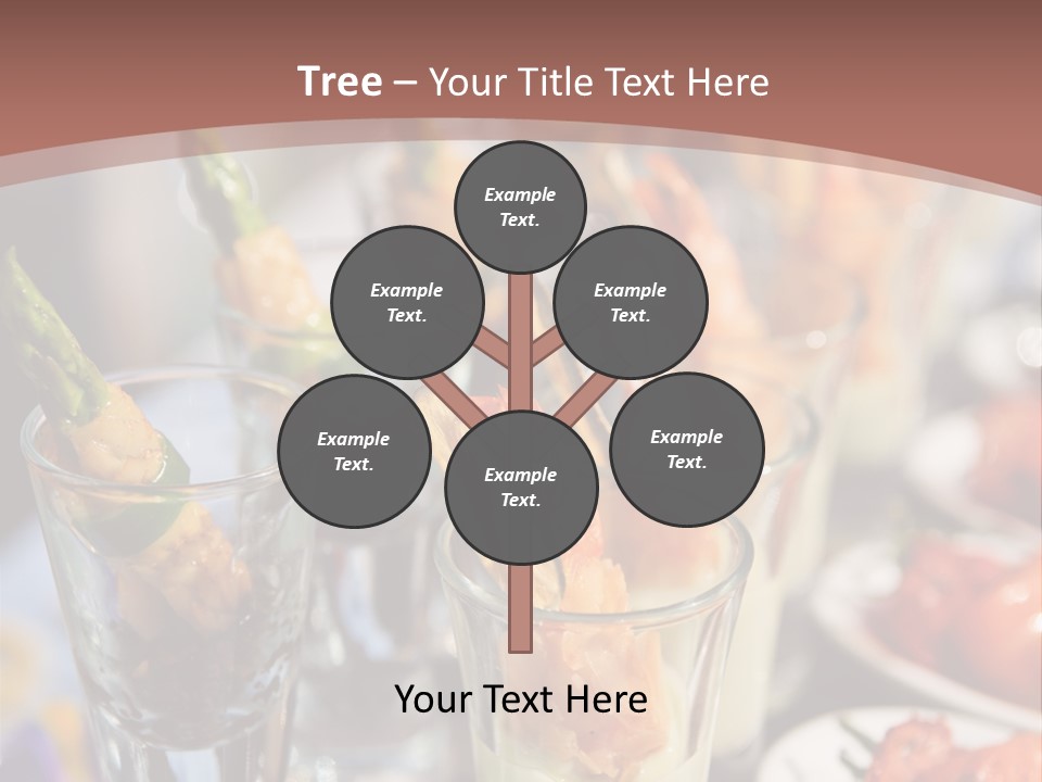 Vegetables Shrimp Lunch PowerPoint Template