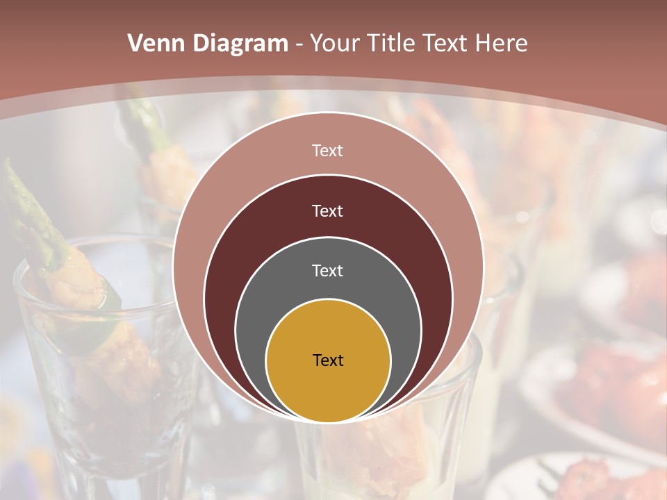 Vegetables Shrimp Lunch PowerPoint Template