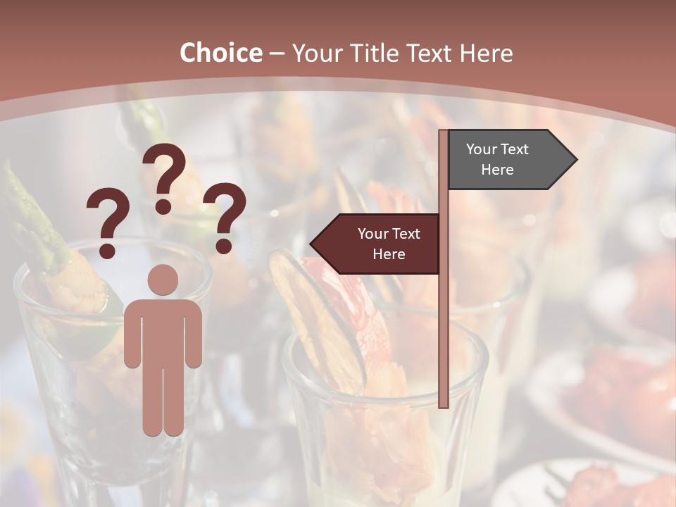 Vegetables Shrimp Lunch PowerPoint Template