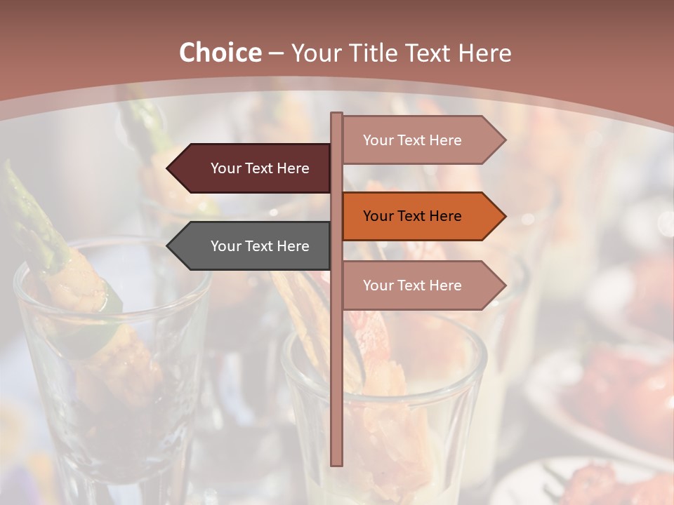 Vegetables Shrimp Lunch PowerPoint Template