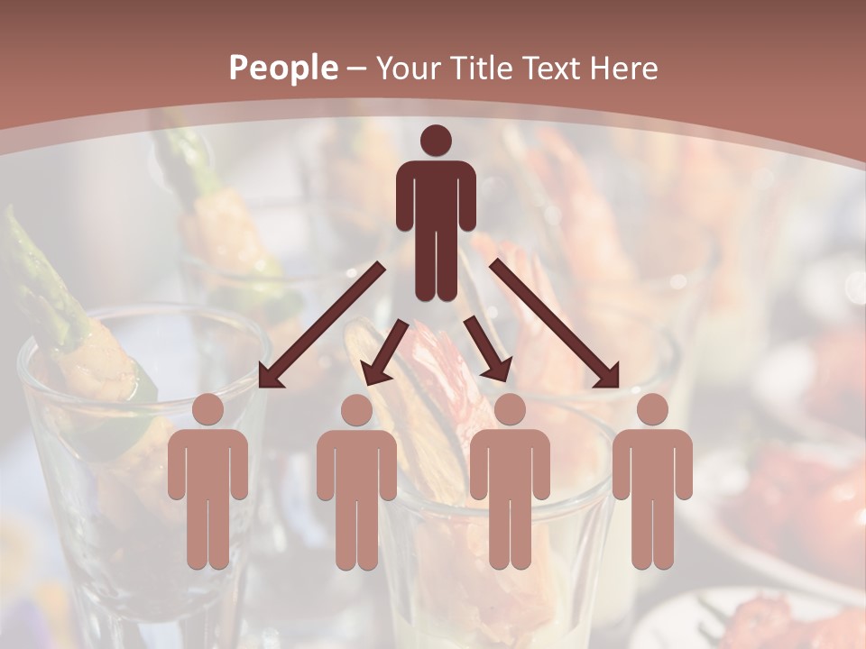 Vegetables Shrimp Lunch PowerPoint Template