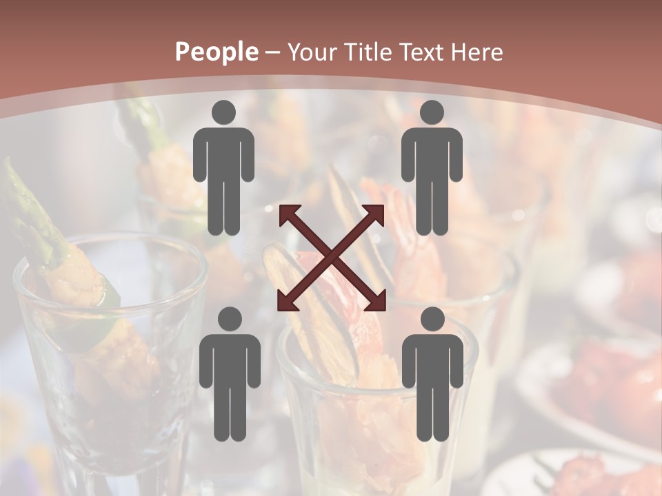 Vegetables Shrimp Lunch PowerPoint Template