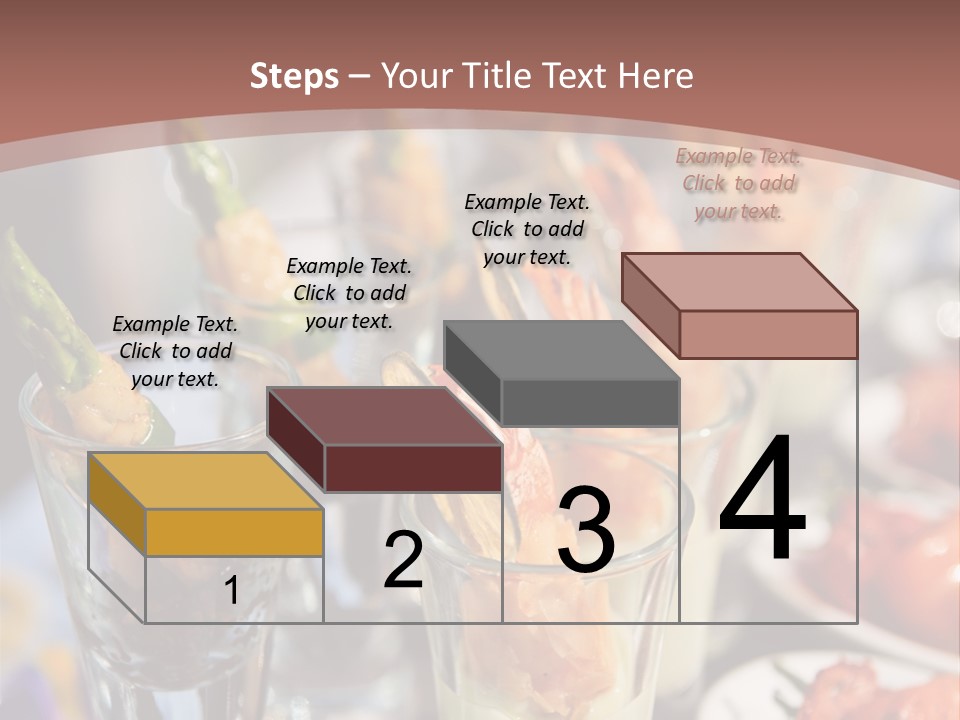 Vegetables Shrimp Lunch PowerPoint Template