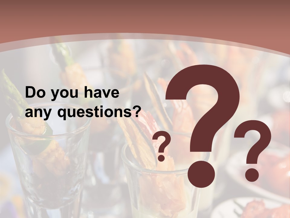 Vegetables Shrimp Lunch PowerPoint Template