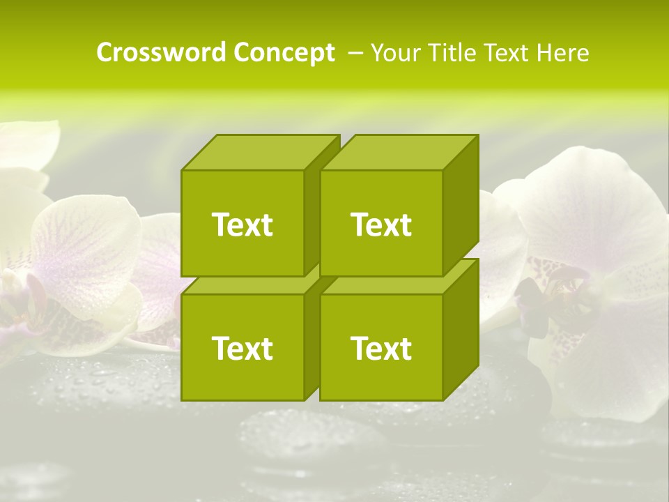 Stone Meditation Petal PowerPoint Template