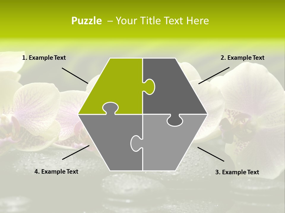 Stone Meditation Petal PowerPoint Template