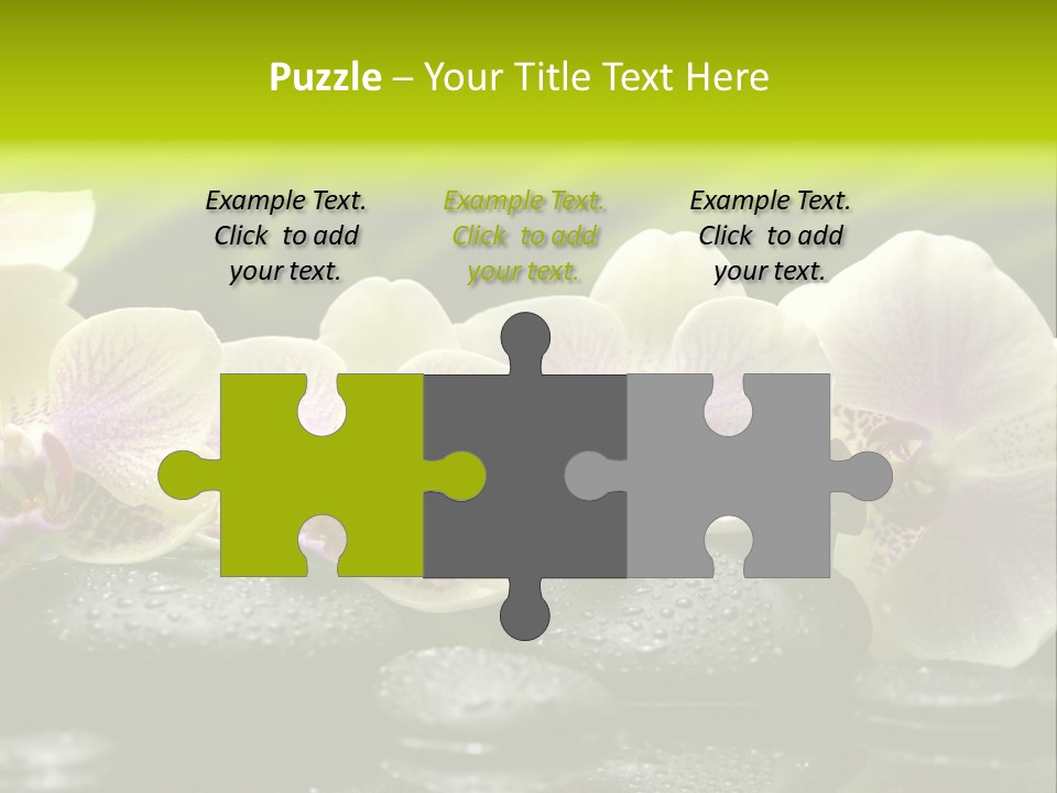 Stone Meditation Petal PowerPoint Template