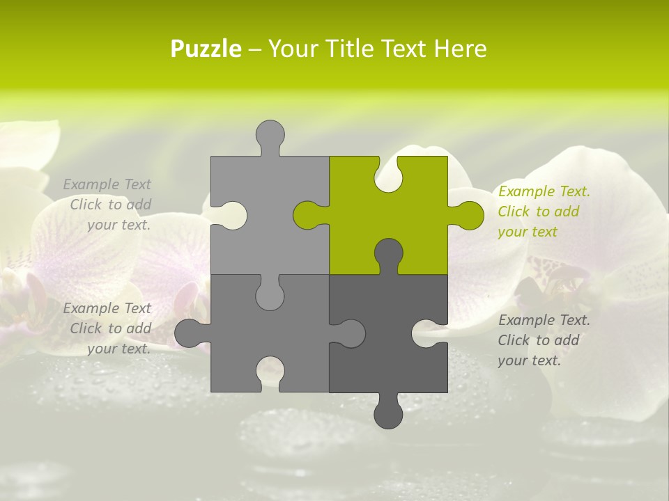 Stone Meditation Petal PowerPoint Template