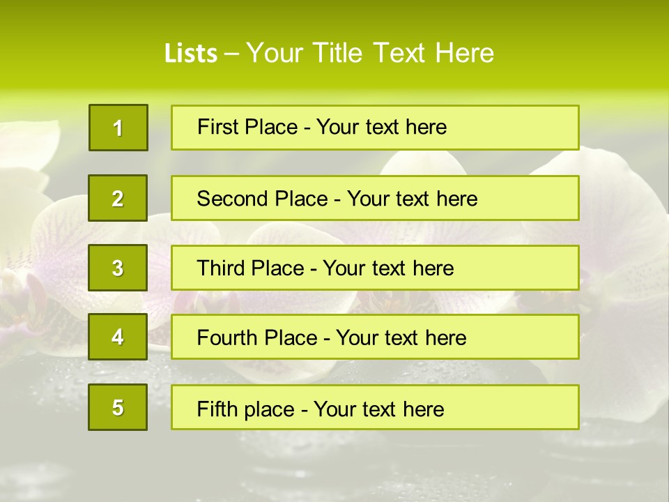 Stone Meditation Petal PowerPoint Template