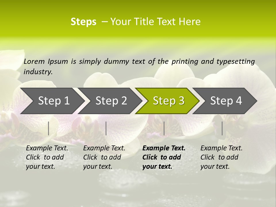 Stone Meditation Petal PowerPoint Template