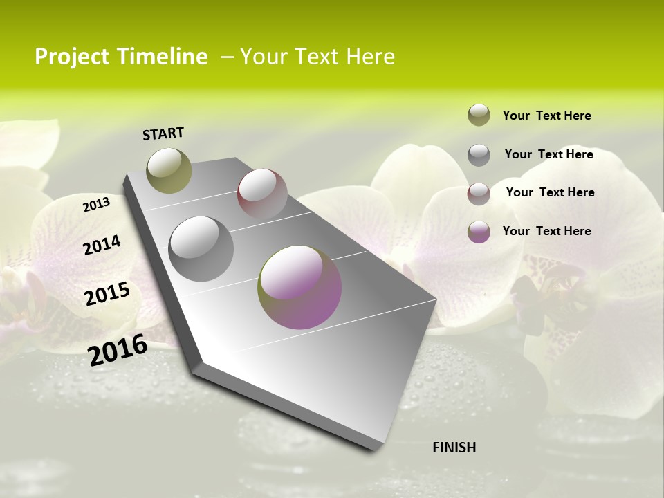 Stone Meditation Petal PowerPoint Template