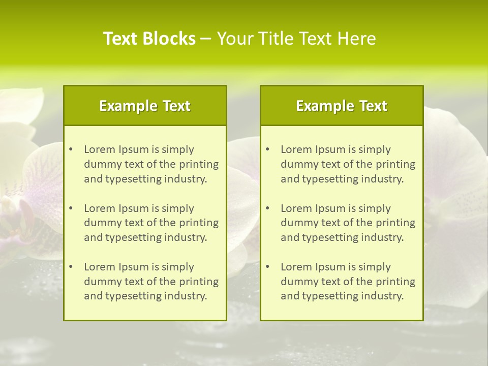 Stone Meditation Petal PowerPoint Template