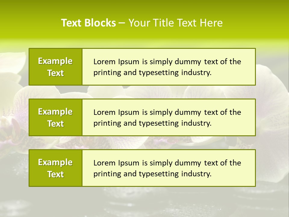 Stone Meditation Petal PowerPoint Template