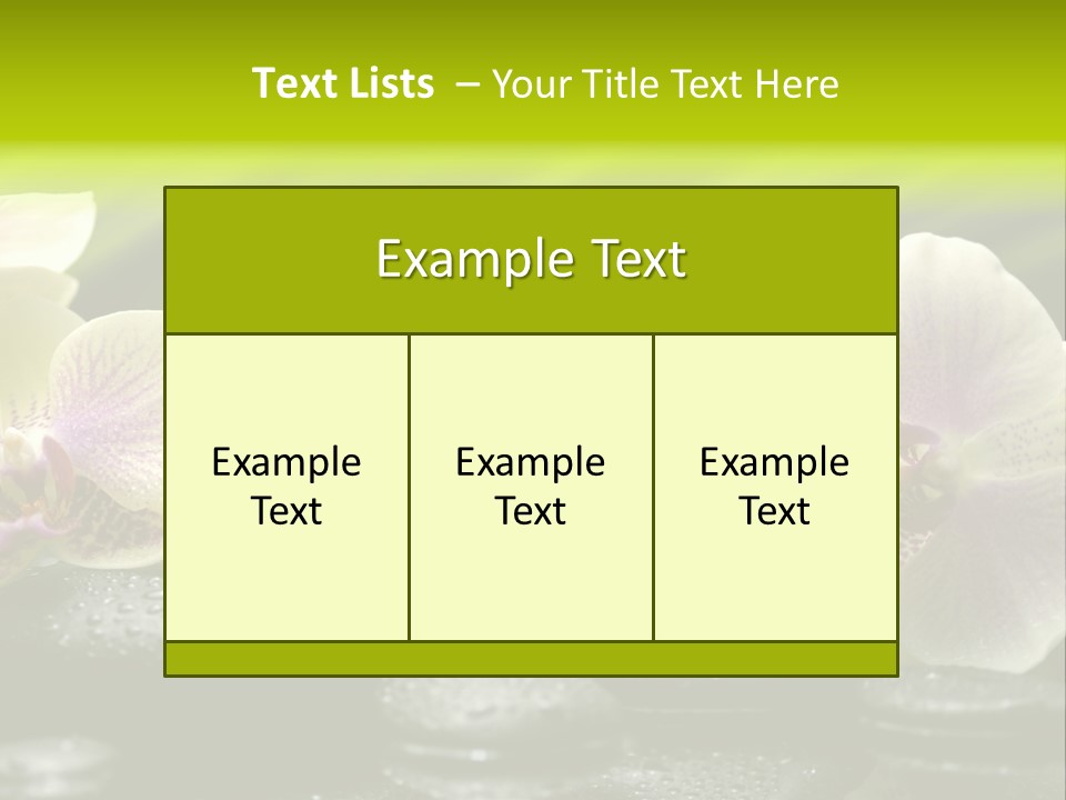 Stone Meditation Petal PowerPoint Template