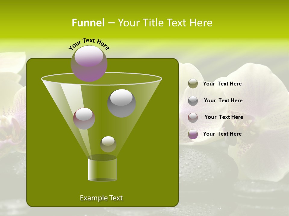 Stone Meditation Petal PowerPoint Template