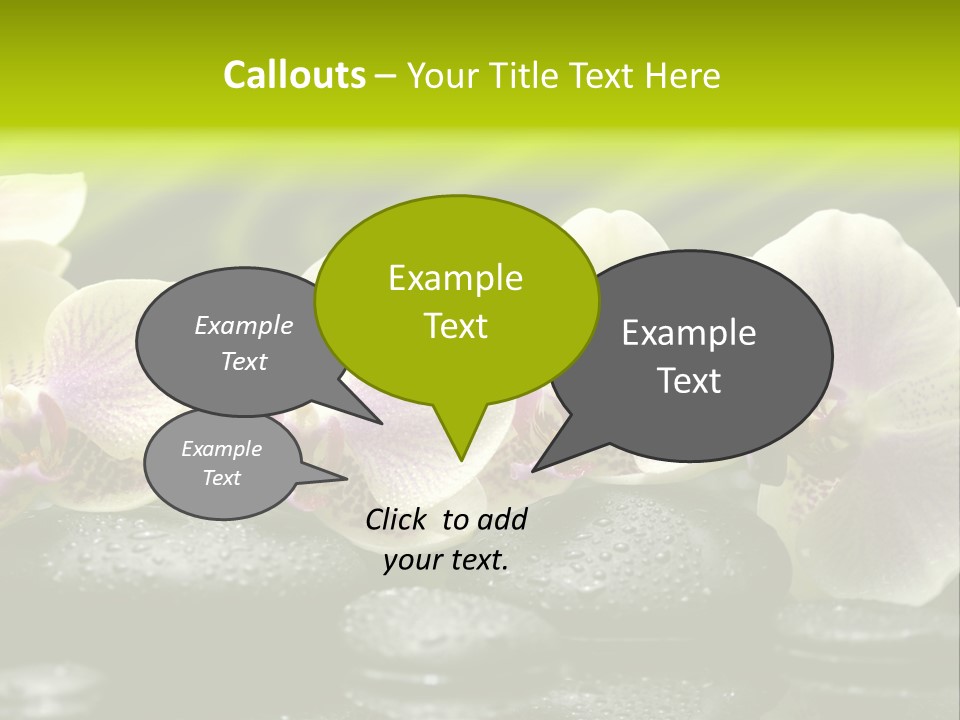 Stone Meditation Petal PowerPoint Template