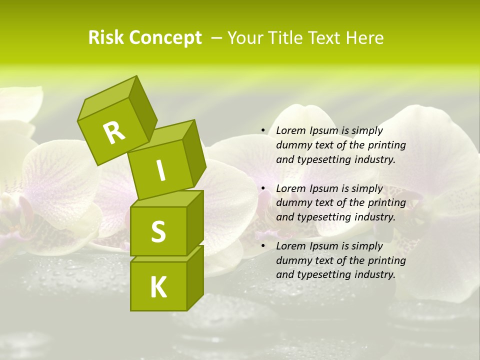 Stone Meditation Petal PowerPoint Template