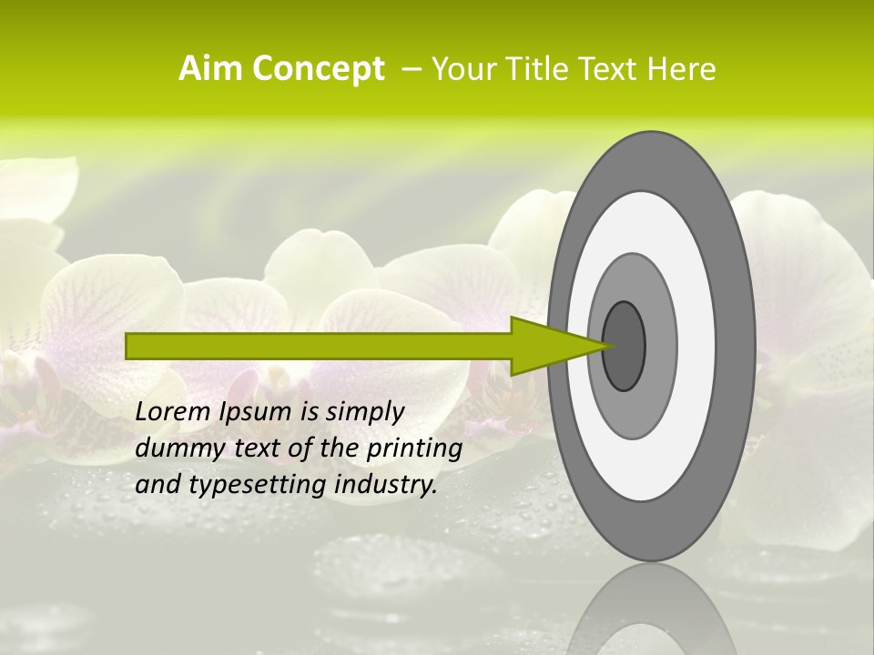 Stone Meditation Petal PowerPoint Template