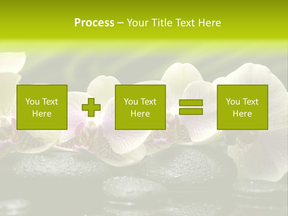 Stone Meditation Petal PowerPoint Template