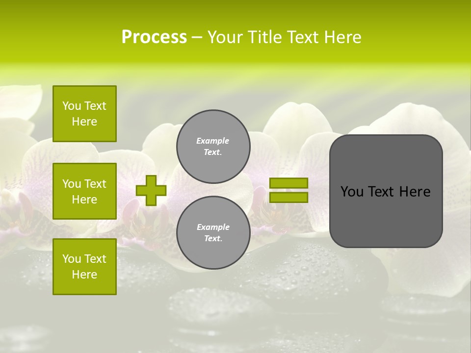 Stone Meditation Petal PowerPoint Template