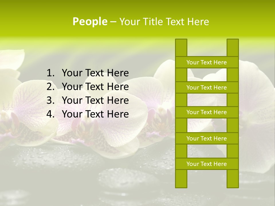 Stone Meditation Petal PowerPoint Template