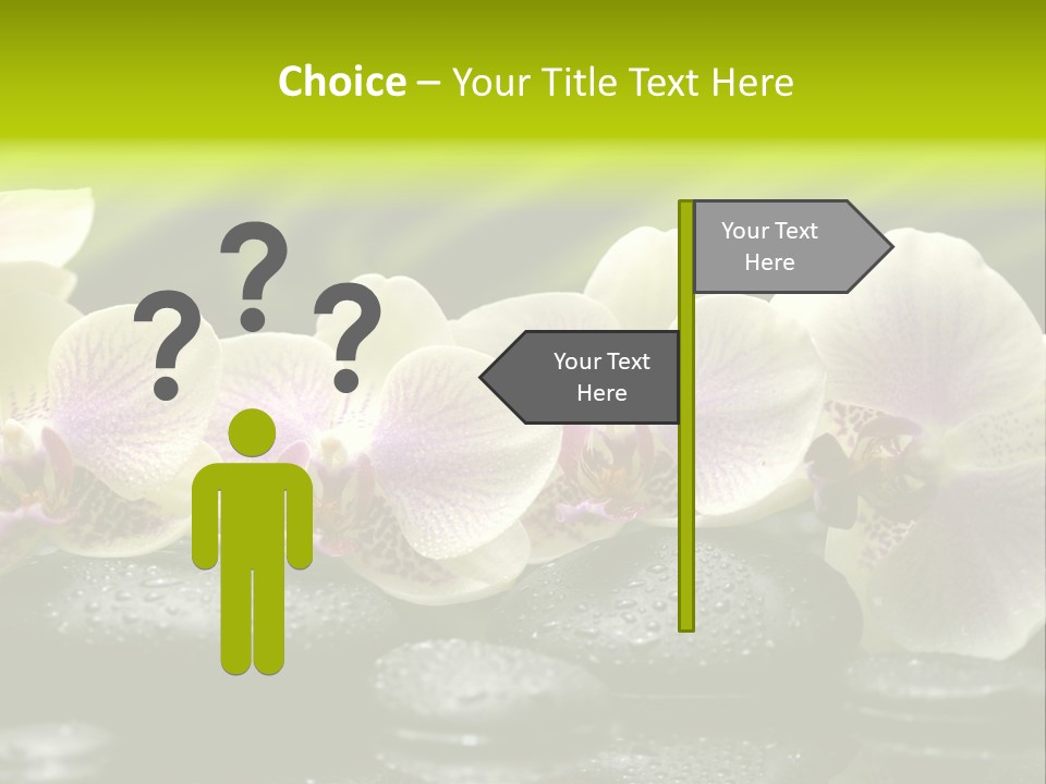 Stone Meditation Petal PowerPoint Template