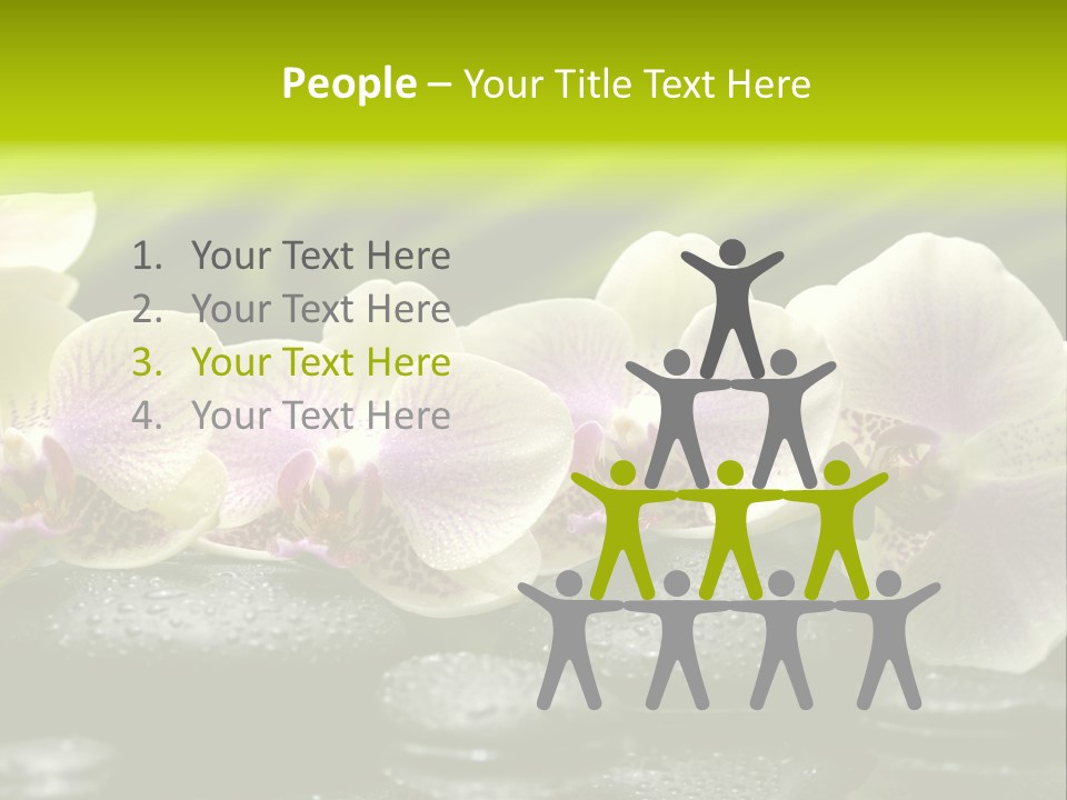 Stone Meditation Petal PowerPoint Template