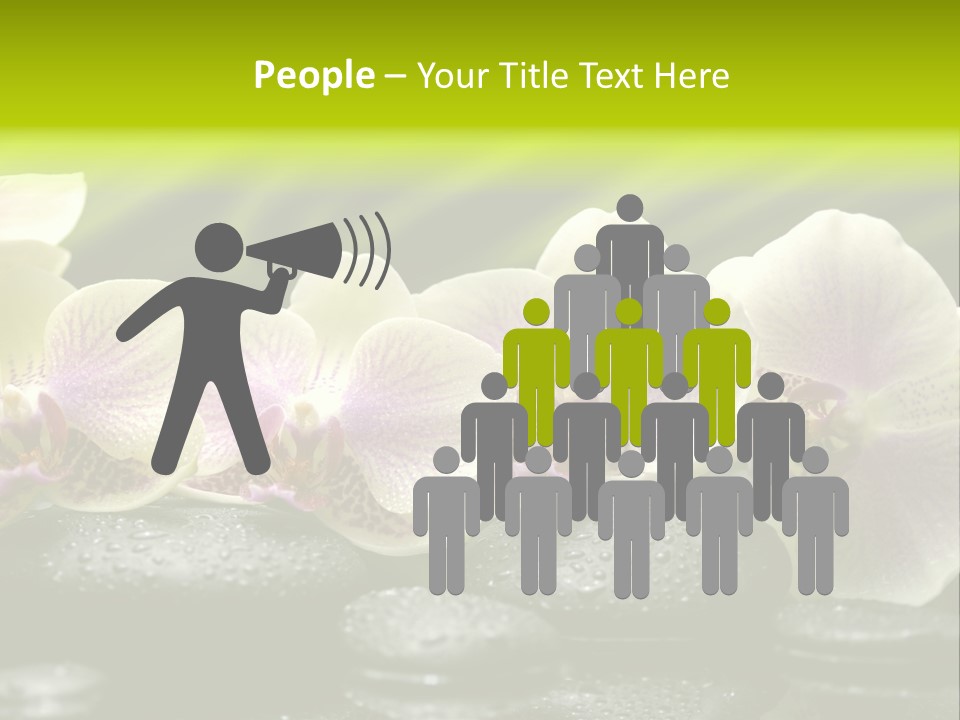 Stone Meditation Petal PowerPoint Template