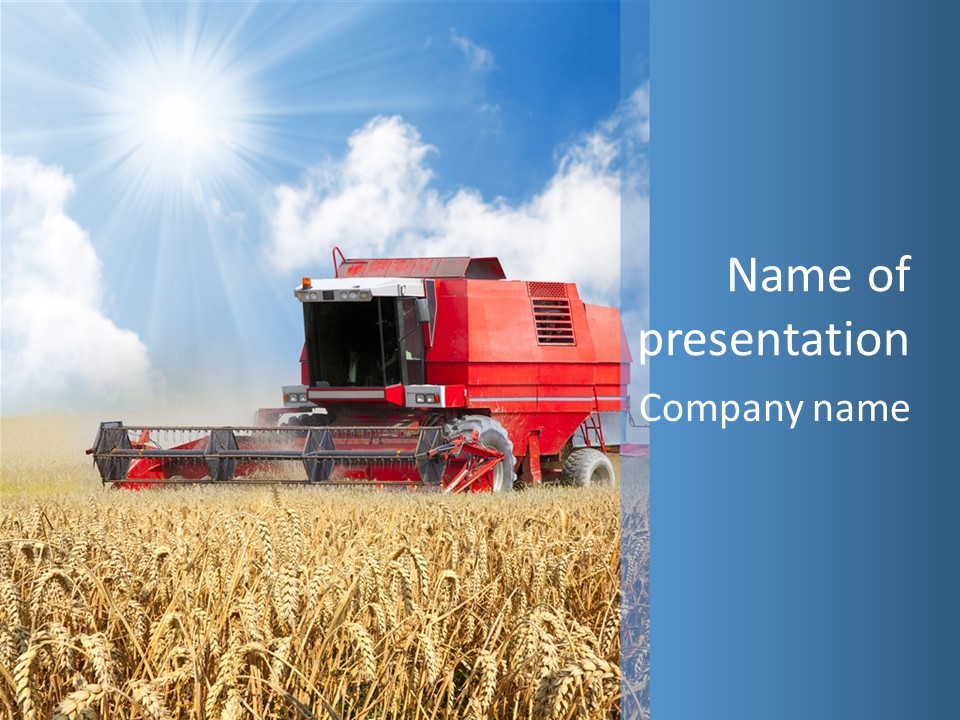 Produce Growing Harvest PowerPoint Template