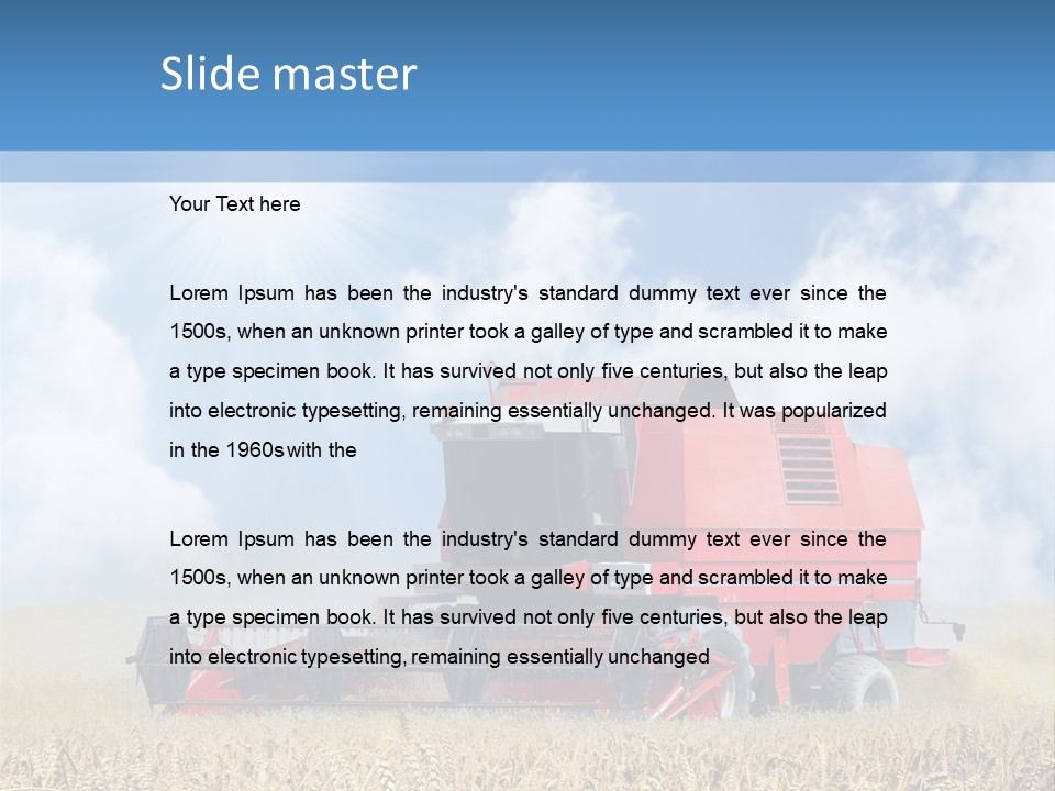 Produce Growing Harvest PowerPoint Template