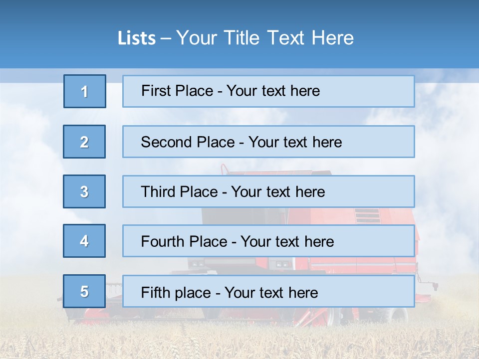Produce Growing Harvest PowerPoint Template