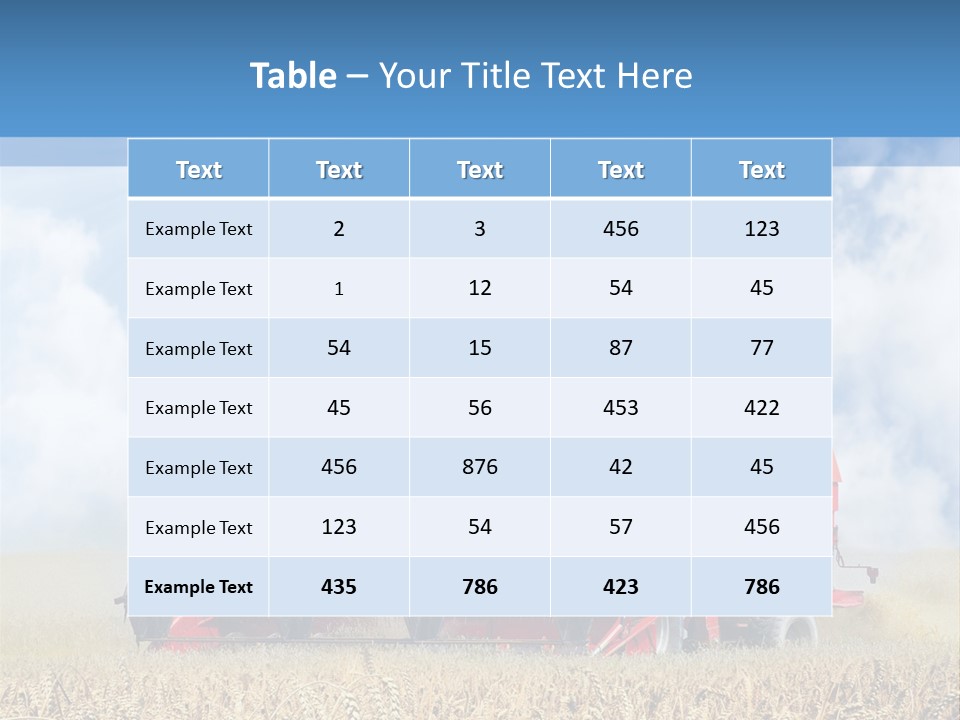 Produce Growing Harvest PowerPoint Template