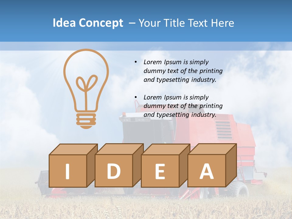 Produce Growing Harvest PowerPoint Template