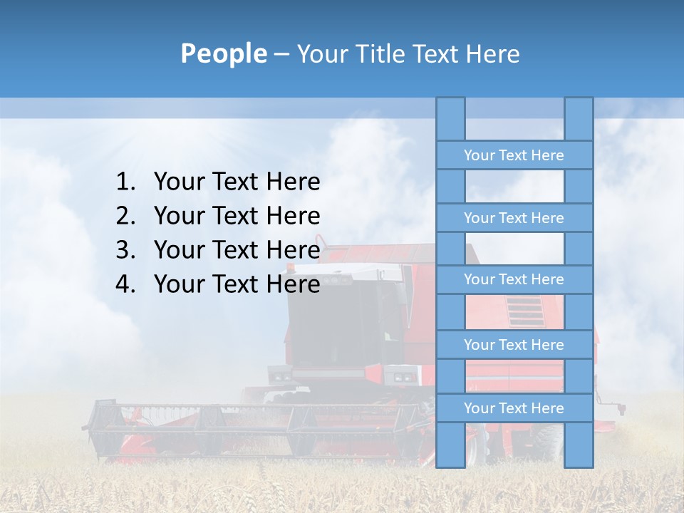 Produce Growing Harvest PowerPoint Template