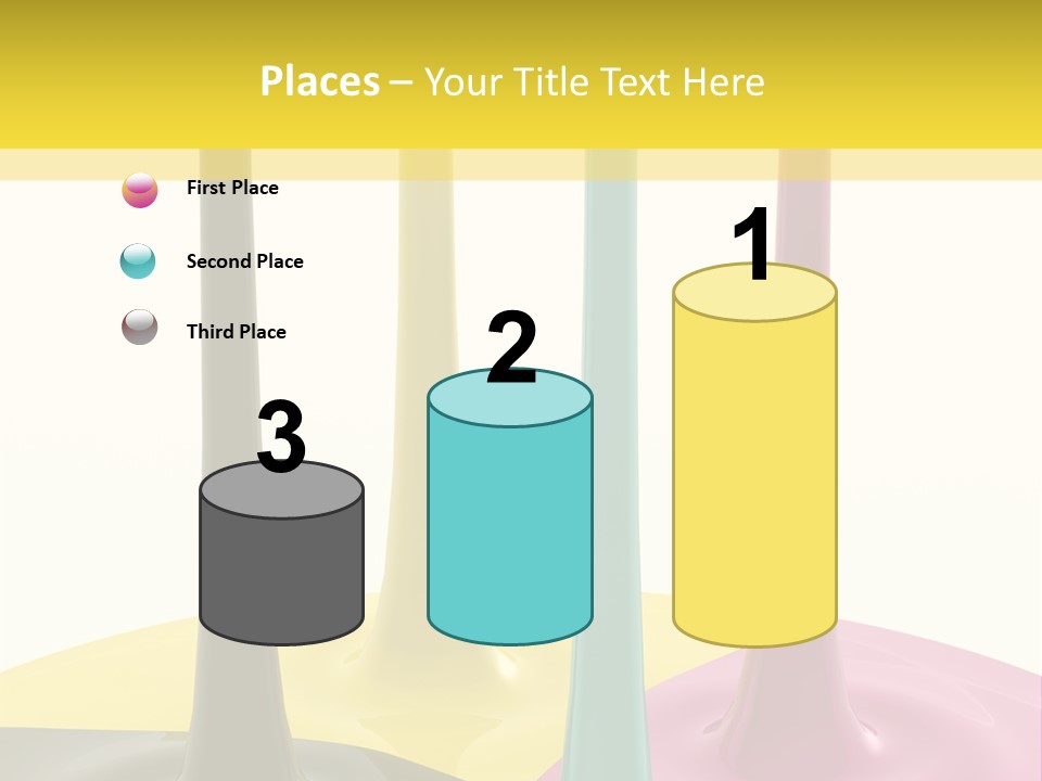 Image Threedimensional Splatter PowerPoint Template