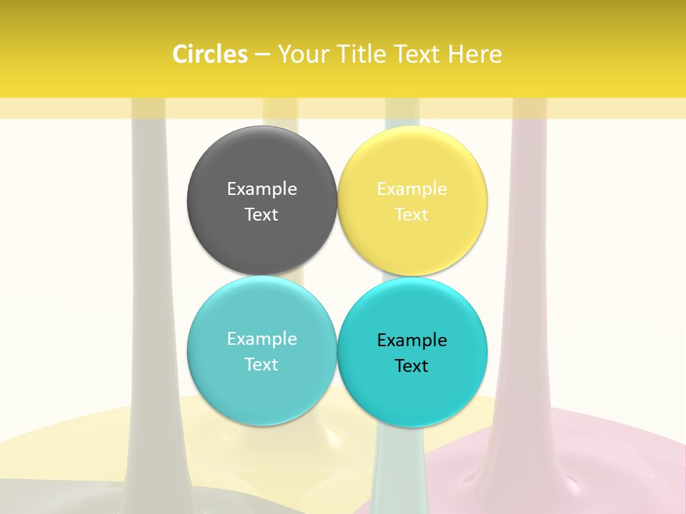 Image Threedimensional Splatter PowerPoint Template