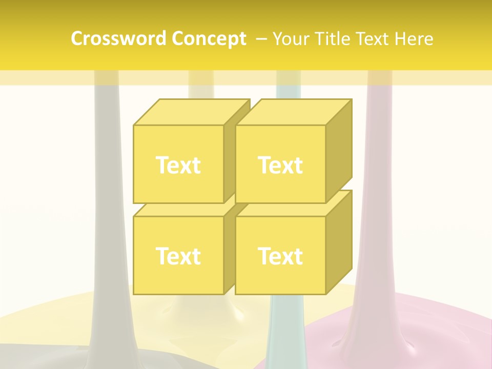 Image Threedimensional Splatter PowerPoint Template