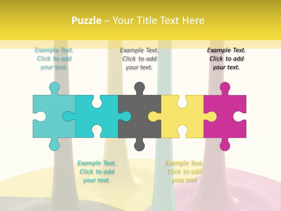 Image Threedimensional Splatter PowerPoint Template