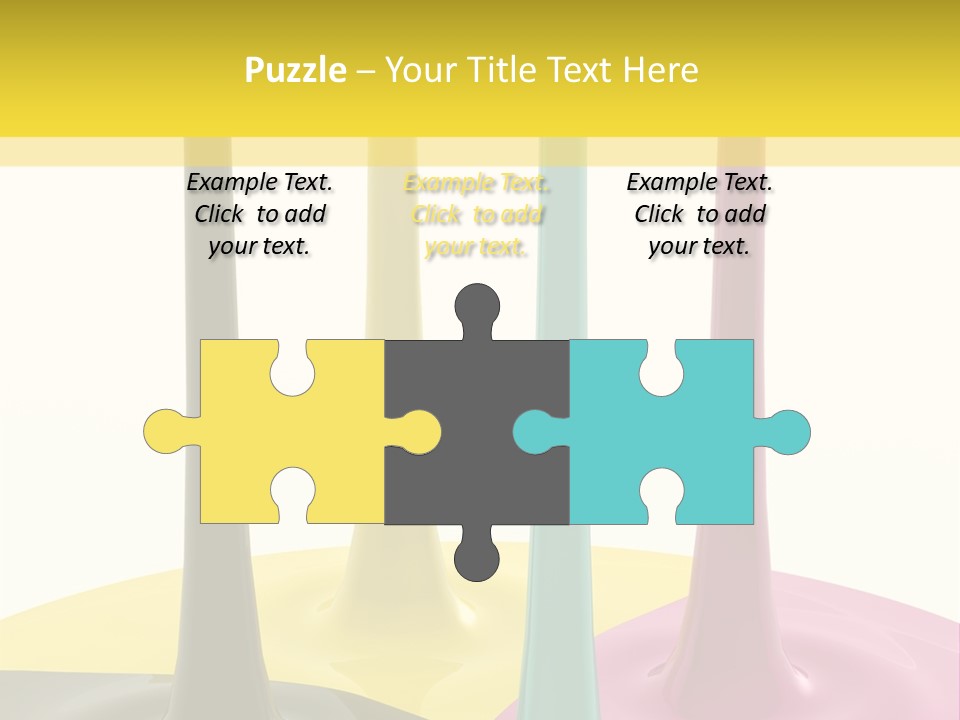 Image Threedimensional Splatter PowerPoint Template