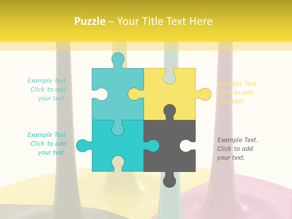 Image Threedimensional Splatter PowerPoint Template