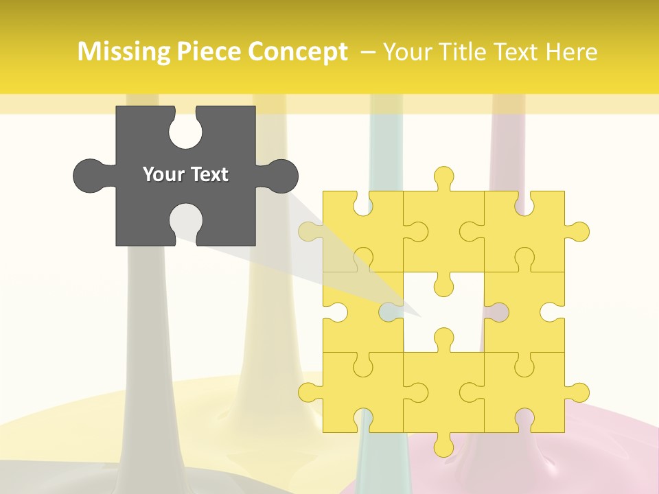 Image Threedimensional Splatter PowerPoint Template