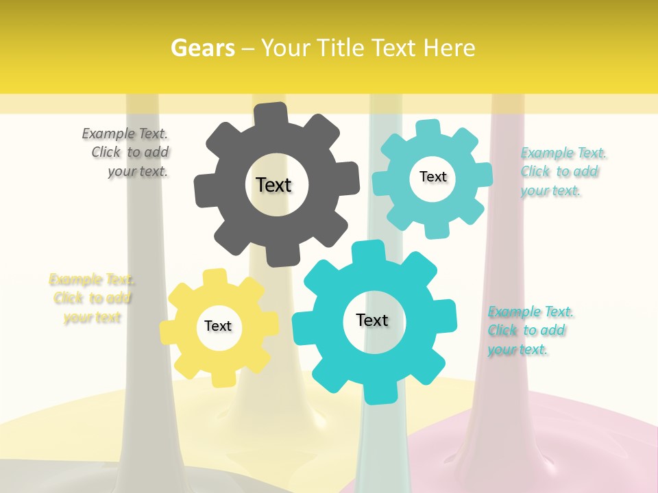 Image Threedimensional Splatter PowerPoint Template