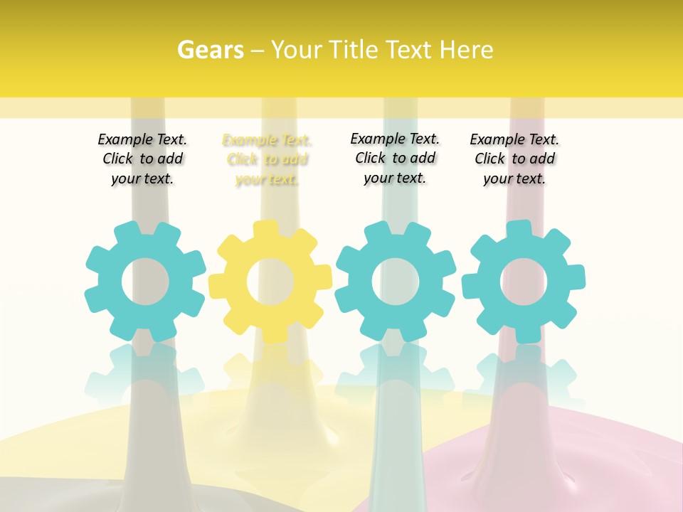 Image Threedimensional Splatter PowerPoint Template