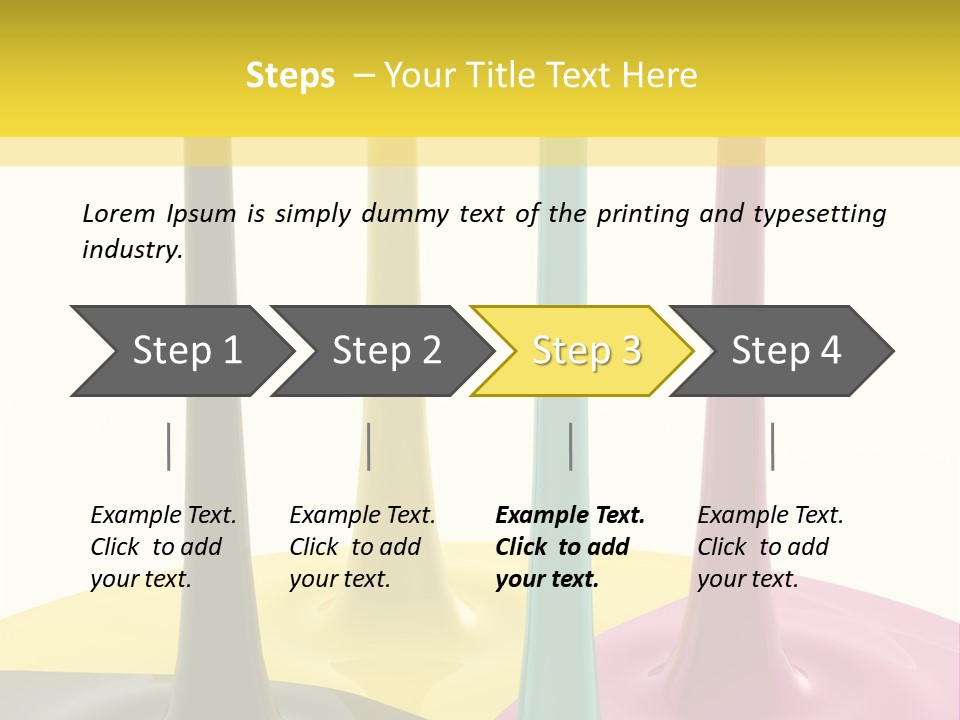 Image Threedimensional Splatter PowerPoint Template