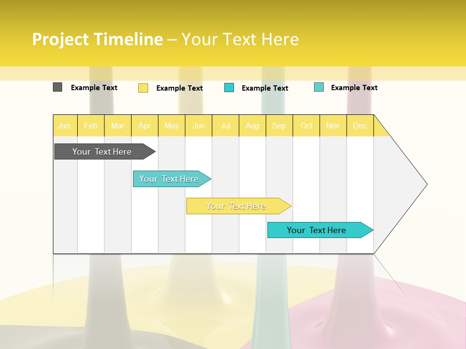 Image Threedimensional Splatter PowerPoint Template