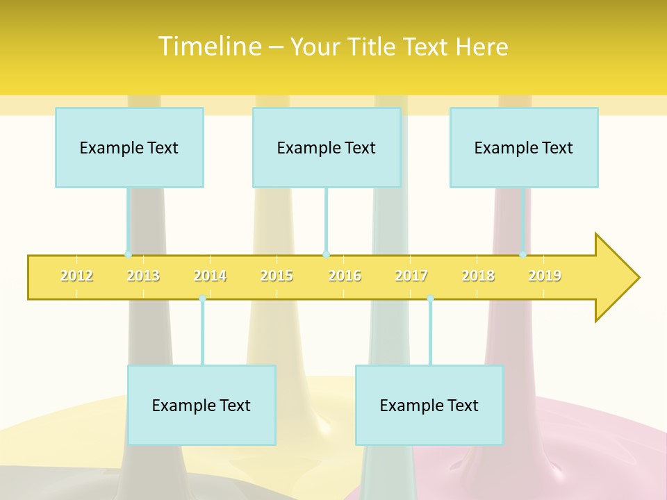 Image Threedimensional Splatter PowerPoint Template