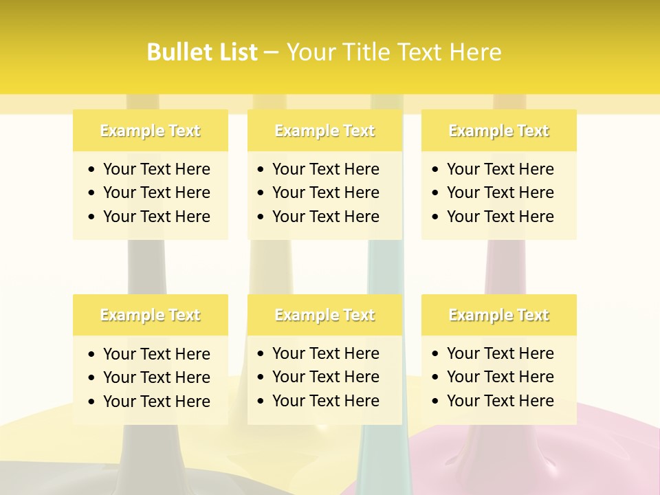 Image Threedimensional Splatter PowerPoint Template