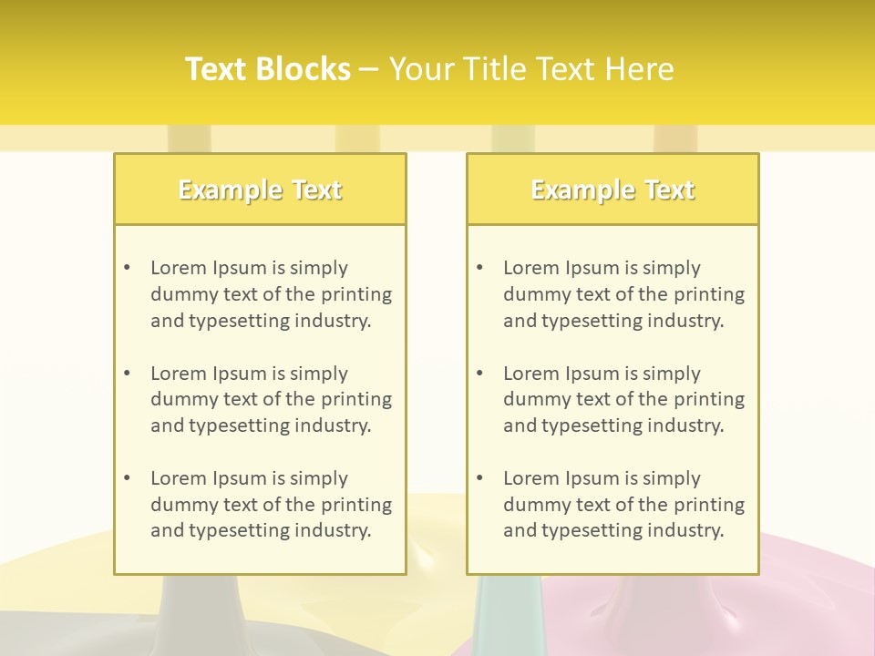 Image Threedimensional Splatter PowerPoint Template