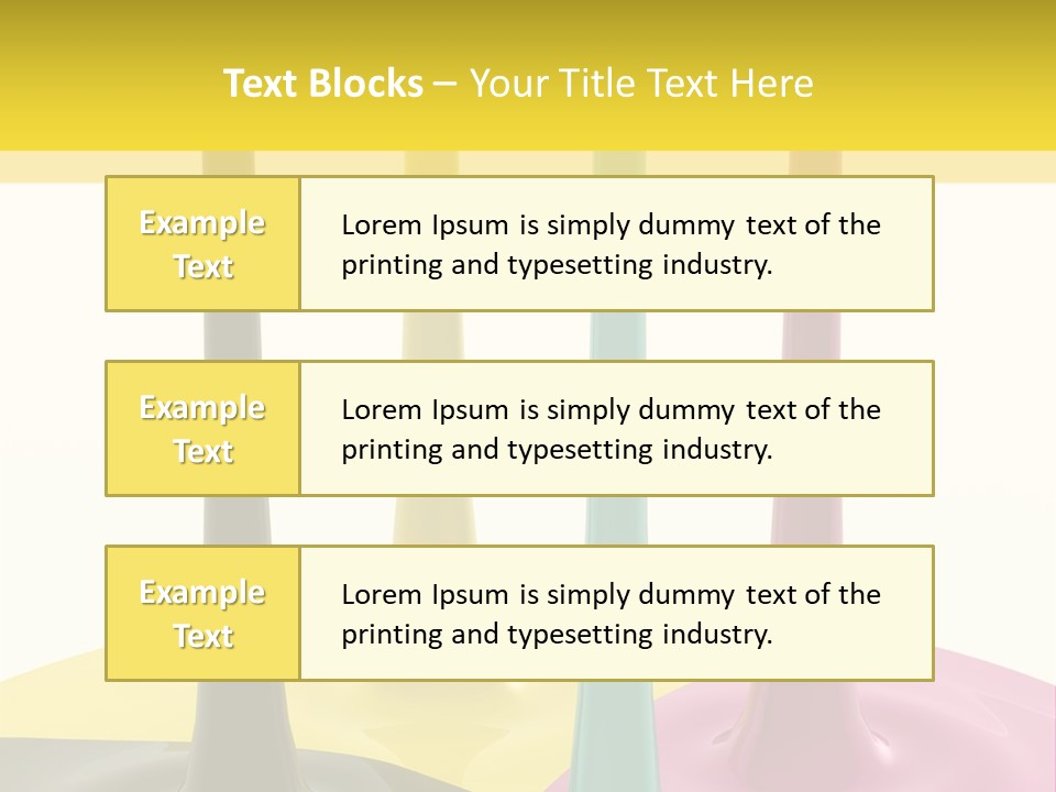 Image Threedimensional Splatter PowerPoint Template