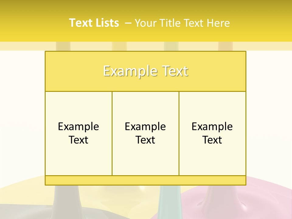 Image Threedimensional Splatter PowerPoint Template